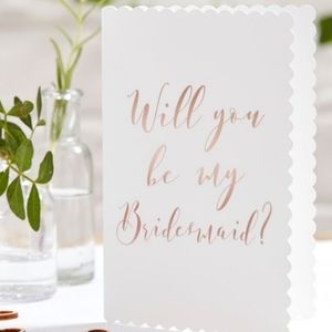Ginger Ray Will You Be My Bridesmaid Pack of 5 Cards
